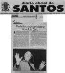 Prefeitura de Santos Homenagem - Diario Municipio Santos